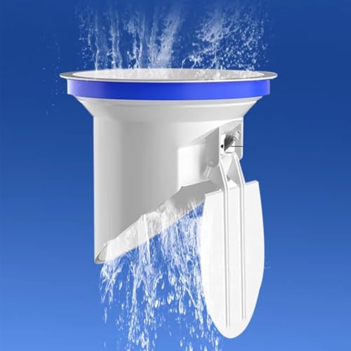 Eingebauter PVC-Bodenablauf-WC-Flanschring für Abwasserrohre 50/75/110/160 mm mit automatischem Schließdesign zur Kontrolle von Geruch und Verstopfung (75) von CARMOTTER