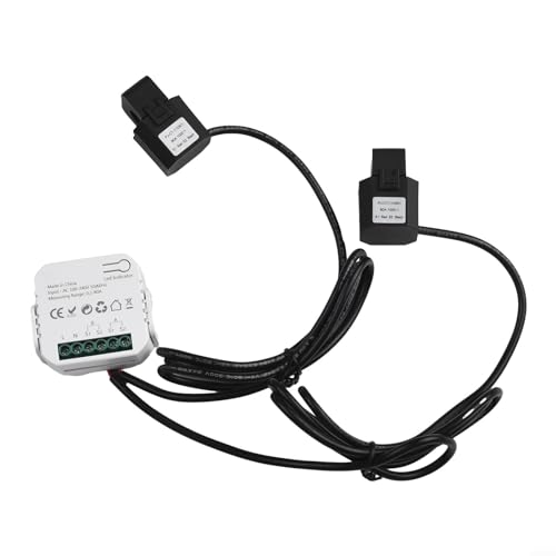 Ele for CTric Meter, Smart Zig-Bee 1/2 Way WiFi Energy Meter, 2 Channel with Clamp, Solar Photovoltaic Bidire for CTional Power Meter with for CT Transformer AC110/240(2 Channel) von CARMOTTER