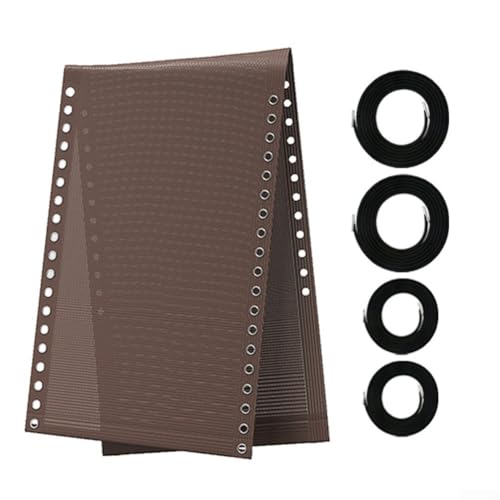 Ersatz-Liegestuhl-Stoff mit praktischem Seilband, 160 x 48 cm, Strand-Sessel, Segeltuch, für den Außenbereich (braun) von CARMOTTER