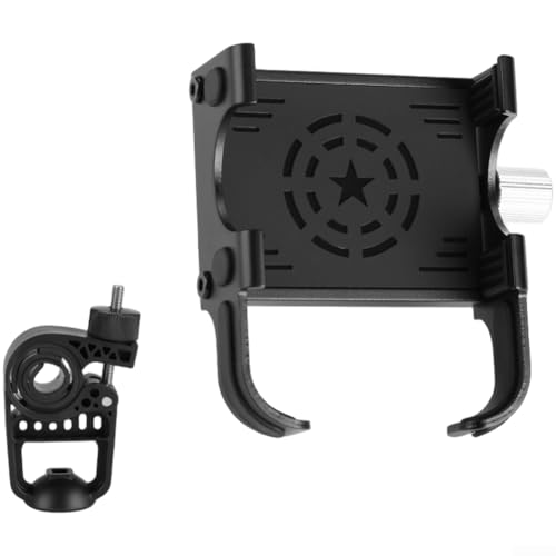 Fahrrad-Telefonhalterung, Legierung, Lenker, Motorrad, stoßfest, 360 Grad drehbar, Schwarz Fahrrad-Telefonhalterung, Legierung, Lenker, Motorrad, stoßfest, 360 Grad drehbar, Schwarz von CARMOTTER