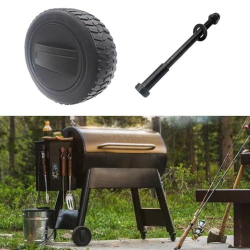 Für Traeger Grill Ersatzrollen, Grillrad geeignet für Outdoor-Grills für reibungslose und leise Bewegung Für Traeger Grill Ersatzrollen, Grillrad geeignet für Outdoor-Grills für reibungslose und leise Bewegung von CARMOTTER