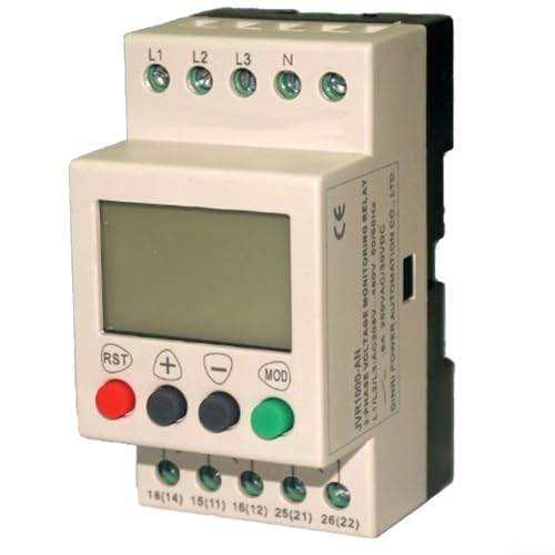 JVR1000-AN Einstellbarer Spannungsschutz, LCD-Display, dreiphasig, vieradrig, Spannungsphase, Überspannung, Unterspannung, Stromschutz JVR1000-AN Einstellbarer Spannungsschutz, LCD-Display, dreiphasig, vieradrig, Spannungsphase, Überspannung, Unterspannung, Stromschutz von CARMOTTER