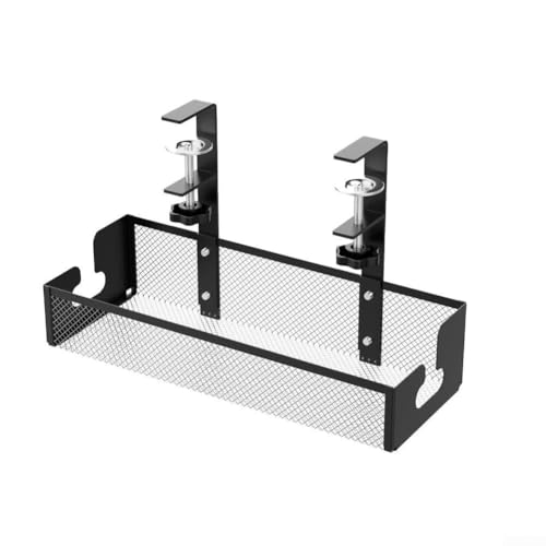 Kabel-Organizer unter dem Schreibtisch, maximale Organisation für Ihren Arbeitsplatz mit einfachem Klemmsystem (S-schwarz) von CARMOTTER