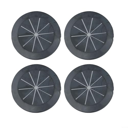 Kabelmanagement-Schreibtisch-Drahtlochabdeckung, runde PVC-Schreibtisch-Linienlochabdeckung für die Organisation von Schreibtischkabeln, geeignet für 53 mm Öffnungen (schwarz, 53 mm) von CARMOTTER