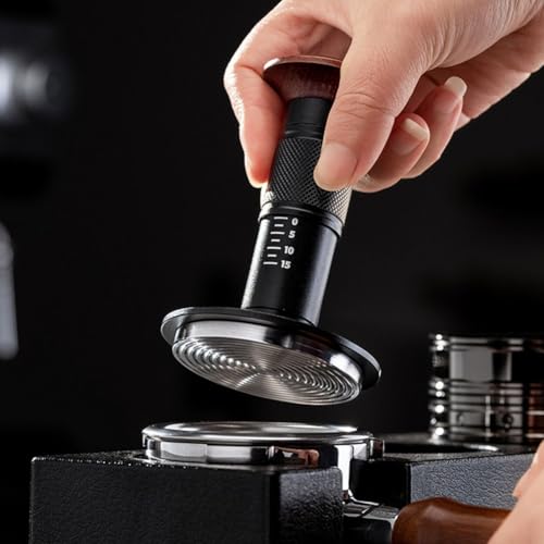 Kaffeestampfer, 51 mm/53 mm/58 mm, kaffeegeeicht, federbelastet, 58 mm von CARMOTTER