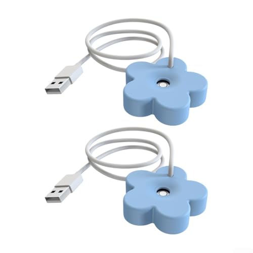 Kompakter Wassersprüh-Luftbefeuchter für leisen Betrieb und einfache Nutzung (blau) von CARMOTTER