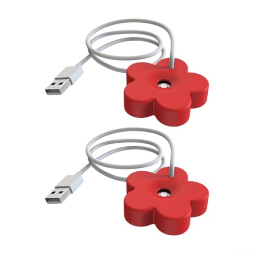 Kompakter Wassersprüh-Luftbefeuchter für leisen Betrieb und einfache Nutzung (rot) von CARMOTTER