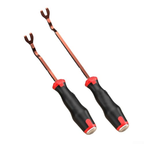 Kunststoff-Werkzeug zum Entfernen von Befestigungselementen für Autotürverkleidungen, mit Stahllegierung und ergonomischen, rutschfesten Griffen (2 Stück klein) von CARMOTTER