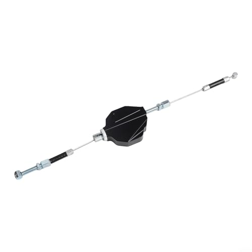 Kupplungskabel aus Aluminiumlegierung für Motorräder mit einfachem Ziehen und Doppelkabeln (schwarz) von CARMOTTER