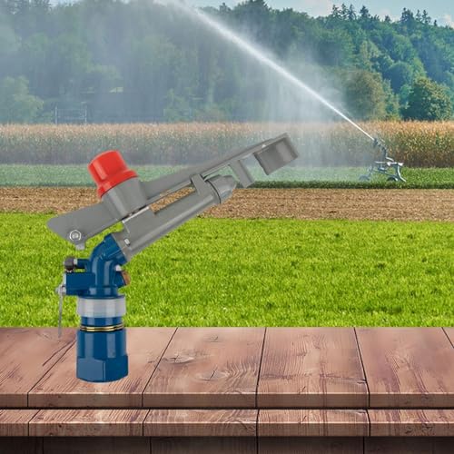 Landwirtschafts-Bewässerungssprinkler, Bewässerungsspritzpistole, 35–40 m große Schlagfläche, 360° drehbarer Bauernhof, Rasen, Garten, Bewässerung (2,5 cm) von CARMOTTER