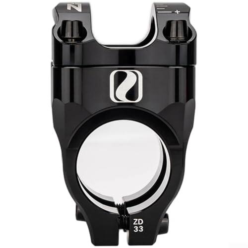 MTB Fahrradvorbau 33 mm CNC-gefräste Aluminiumlegierung 6061 Lenkerklemme für sichere Montage an 28 6 mm Lenkern und 31 8 mm Lenkerdurchmesser (schwarz) von CARMOTTER