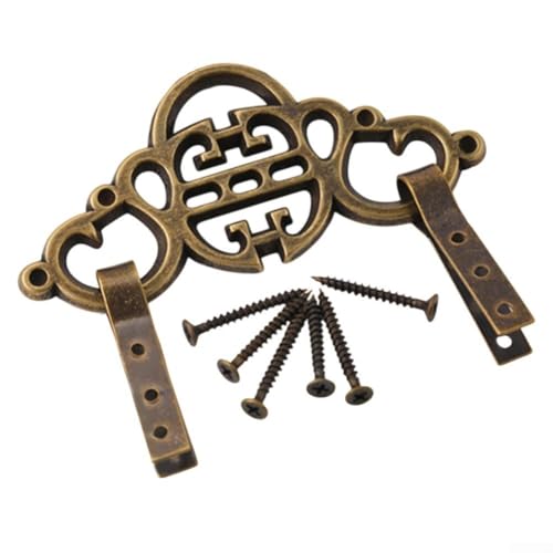 Messing-Bilderrahmenhaken mit maßgeschneiderten Schrauben sorgen jedes Mal für eine sichere Montage (Bronze) von CARMOTTER