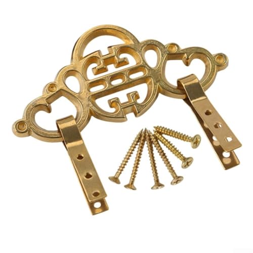 Messing-Bilderrahmenhaken mit maßgeschneiderten Schrauben sorgen jedes Mal für eine sichere Montage (Messing) von CARMOTTER