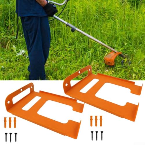 Metall-Rasenmäher-Wandregal für Garagengebrauch, Rasenmäher-Halterung für verschiedene Gartengeräte und optimieren den Stauraum (2 Stück) von CARMOTTER