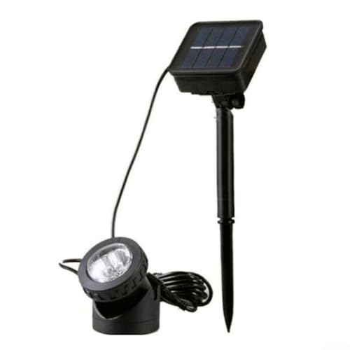 Outdoor-Solar-Teichleuchten mit IP68-Wasserdichtigkeit, verstellbarer 90-Grad-Strahler, energieeffiziente solarbetriebene Beleuchtung mit automatischem Lichtsensor (1) von CARMOTTER