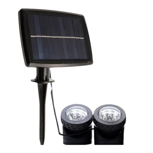 Outdoor-Solar-Teichleuchten mit IP68-Wasserdichtigkeit, verstellbarer 90-Grad-Strahler, energieeffiziente solarbetriebene Beleuchtung mit automatischem Lichtsensor (2) von CARMOTTER