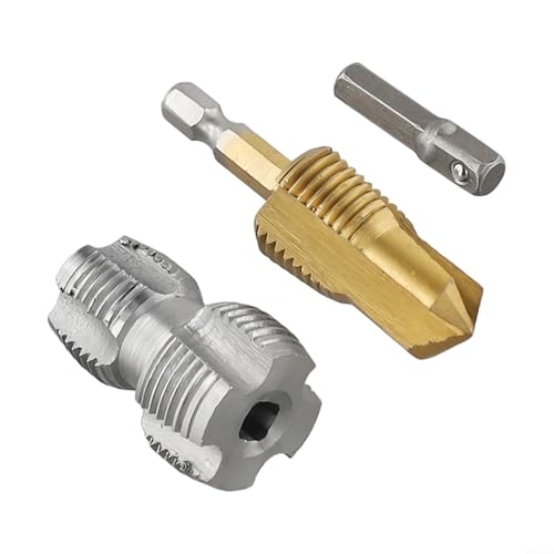 PPR-Wasserrohrbohrer und Gewindeöffner mit Sechskantgriff für PVC-Rohre (A) von CARMOTTER