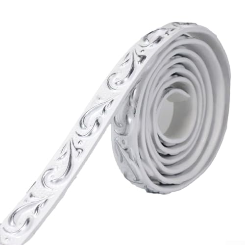 PVC Dekorative Wandkantenlinie, weiches Drahtrahmen-Design für elegante Heimdekoration und Wandschutz (A) von CARMOTTER