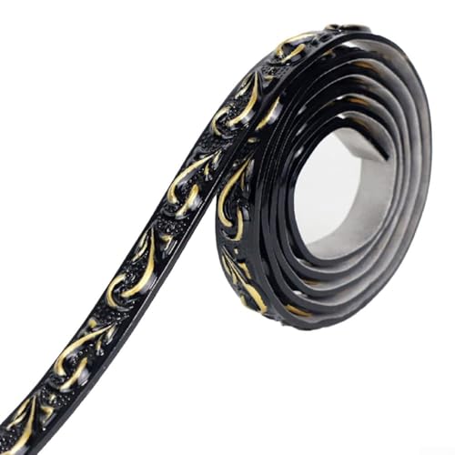 PVC Dekorative Wandkantenlinie, weiches Drahtrahmen-Design für elegante Heimdekoration und Wandschutz (E) von CARMOTTER