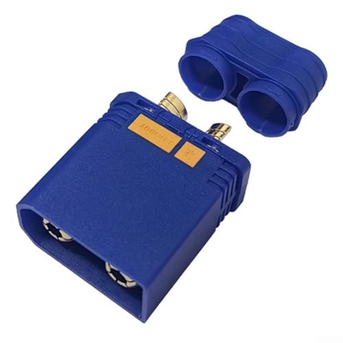 QS8S+ Batterieanschluss mit antistatischer Funkenprävention und umgekehrtem, nicht polarisiertem Design, geeignet für Drahtstärke 8, 10 AWG und Hochspannungseinsatz (blauer Stecker) von CARMOTTER