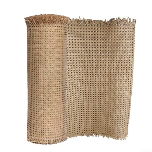 Rattan-Gurtbandrolle, natürliche Rattan-Rolle, Caning-Projekte, Netz-Rattan-Stoff für stilvolle Stuhl-Makeovers (50 cm x 2 m) von CARMOTTER