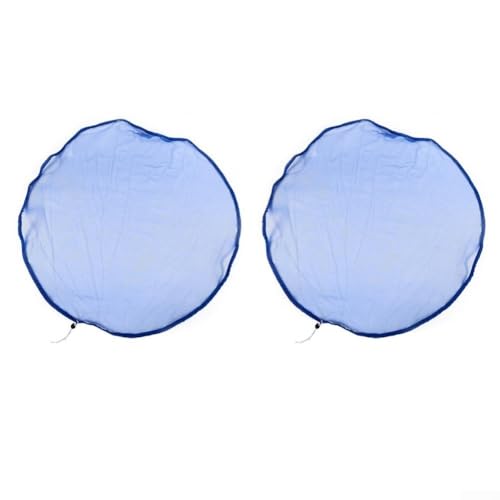 Regentonnen-Netzabdeckung, verstellbare Regentonnen-Netzabdeckung, für den Außenbereich, Garten, Wasserauffangeimer zum Schutz vor Blättern (blau) von CARMOTTER