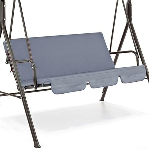 Sitzkissen für Terrassenschaukelstuhl, 150 cm, Ersatzbezug für Gartenschaukel, wasserdichter Stoff, passend für 3-Sitzer-Schaukelstühle (grau) von CARMOTTER