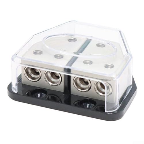 Stromverteilerblock, abgesicherte Stromverteilerblock für Auto-Audio- und Marine-Systeme, Schutzhülle (DB19 Schwarz) von CARMOTTER