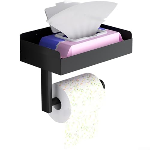 Toilettenpapierhalter, nicht perforiert, Toilettenpapierhalter, Toilettenartikel-Aufbewahrungsregal (A) von CARMOTTER