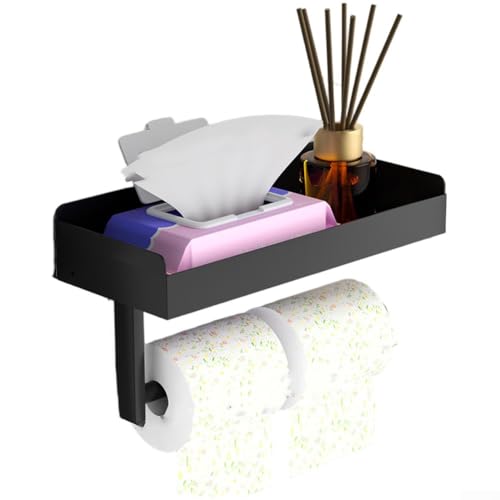 Toilettenpapierhalter, nicht perforiert, Toilettenpapierhalter, Toilettenartikel-Aufbewahrungsregal (B) von CARMOTTER