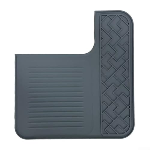 Top-Matte für Kaffeemaschine, Silikon-Kaffeematte, rutschfest, hitzebeständig, passend unter Kaffeemaschine, Espressomaschine (grau) von CARMOTTER