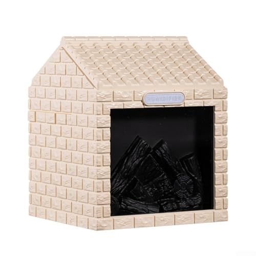 Tragbarer Luftbefeuchter mit LED-Nachtlicht, Aromatherapie-Diffusor und leisem Betrieb mit automatischem Wasserstandssensor (Beige) von CARMOTTER