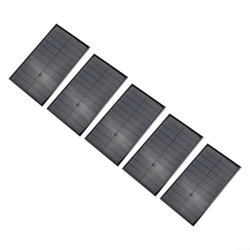 Tragbares Solar-Ladegerät, 1 6 W, 5 V, 290 mA Ausgang für Heimwerker, mit 3 7 V und 5 V wiederaufladbaren Batterien (5 Stück) von CARMOTTER