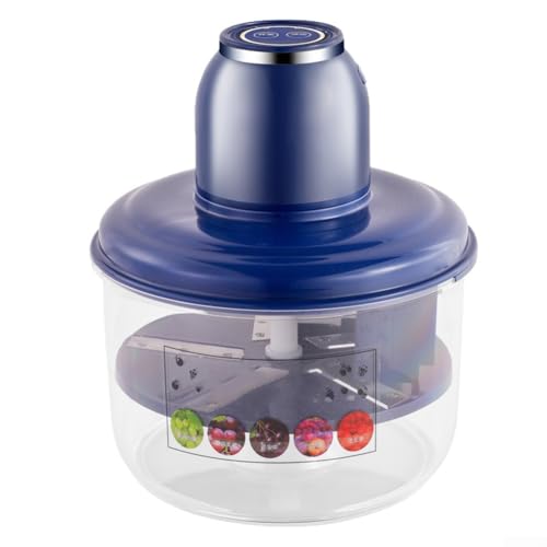 Traubenschälmaschine, elektrische Knoblauchschälmaschine, automatischer Obst- und Gemüseschäler für gewerbliche Heimküche (blau) von CARMOTTER