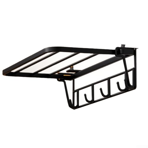 Wäscheständer, Wäscheständer, rostbeständig, zum Organisieren von Handtüchern und Bad-Accessoires (schwarz) von CARMOTTER