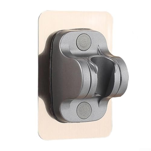 Wandhalterung Duschhalterung, Duschkopfhalter, Ersatz, verstellbar mit gestanztem Sitz für Badezimmer-Duschen (grau) von CARMOTTER