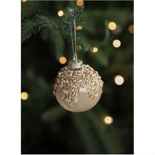 Weihnachtskugel-Set aus Schaumstoff und Kunststoff für Baumschmuck mit strukturierten und schillernden Effekten für moderne saisonale Ornamente (B) von CARMOTTER