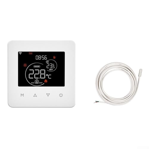 WiFi Thermostat für Tuya Kompatibel mit Sprachfernbedienung Zeitschaltuhr für Wasser Elektrische Gaskessel Fußbodenheizung (Elektroheizung) von CARMOTTER