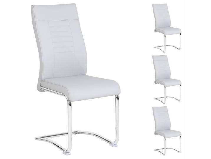 4er Esszimmerstuhl Set LOANO in grau von CARO-Möbel