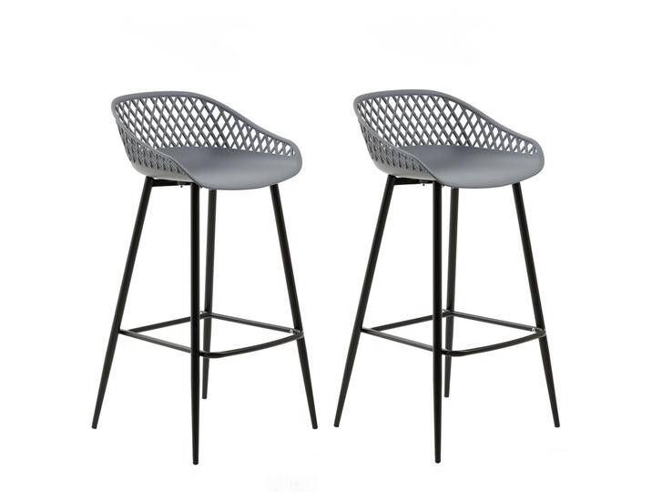 Barhocker IREK im 2er Set, Kunststoff in anthrazit Barhocker IREK im 2er Set, Kunststoff in anthrazit von CARO-Möbel