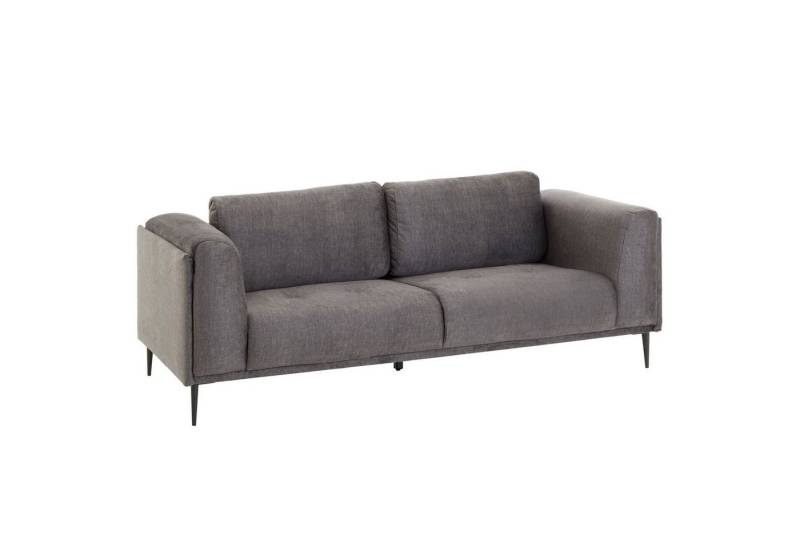 CARO-Möbel 3-Sitzer MAGNA, Sofa Dreisitzer bezug aus Samt mit 2 großen Kissen Couch von CARO-Möbel