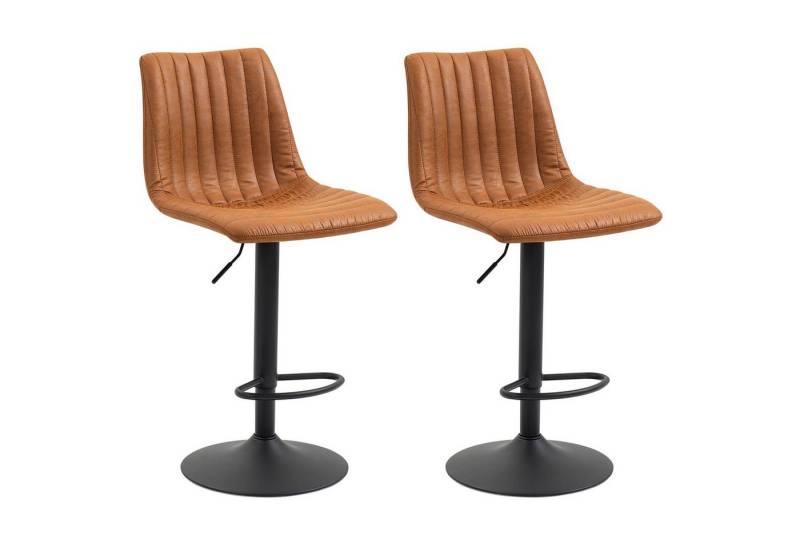 CARO-Möbel Barhocker VENEZA, Barhocker Tresenstuhl Bistrohocker Lederimitat Metall schwarz matt CARO-Möbel Barhocker VENEZA, Barhocker Tresenstuhl Bistrohocker Lederimitat Metall schwarz matt von CARO-Möbel