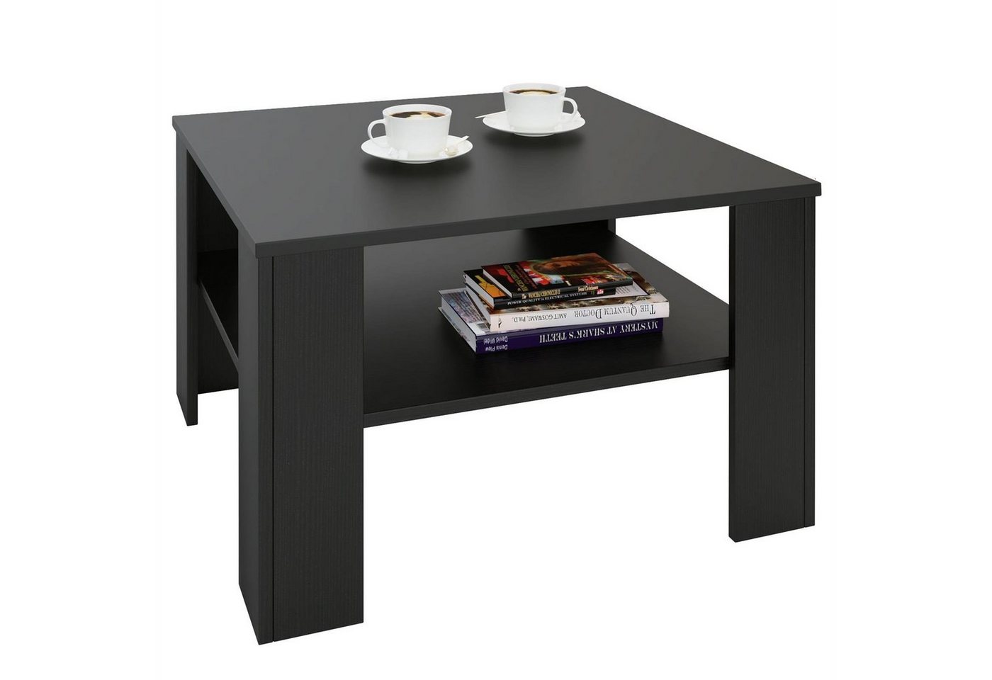 CARO-Möbel Couchtisch FELICE, Couchtisch Wohnzimmer Beistell 68 x 68 cm Sofa mit Ablage in versch. F von CARO-Möbel