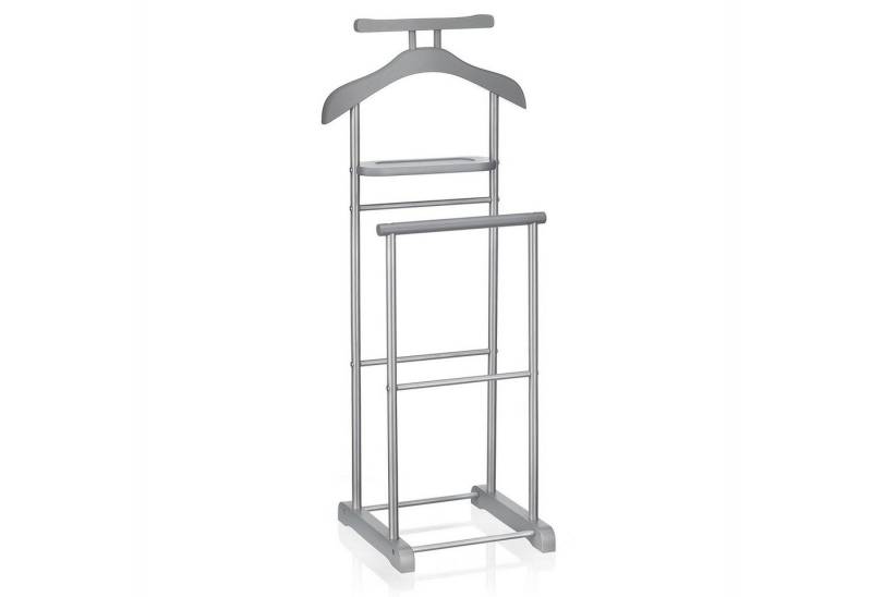 CARO-Möbel Herrendiener MEDINA, Kleiderablage mit Hosenbügel, Kleiderständer Stummer Diener grau CARO-Möbel Herrendiener MEDINA, Kleiderablage mit Hosenbügel, Kleiderständer Stummer Diener grau von CARO-Möbel