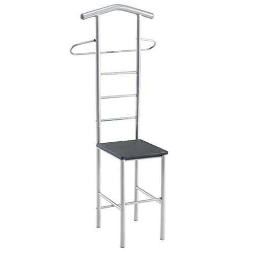 Herrendiener Stummer Diener Kleiderständer JIVO, in schwarz,121 cm, Garderobe mit Hosenbügel von CARO-Möbel