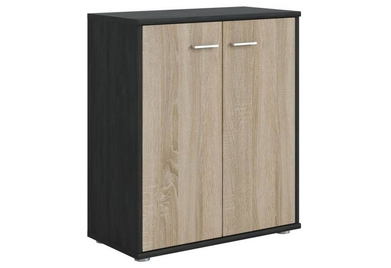CARO-Möbel Highboard TOMMY, Kommode Sideboard Schrank in verschiedenen Farben 2 Türen Wohnzimmer A von CARO-Möbel