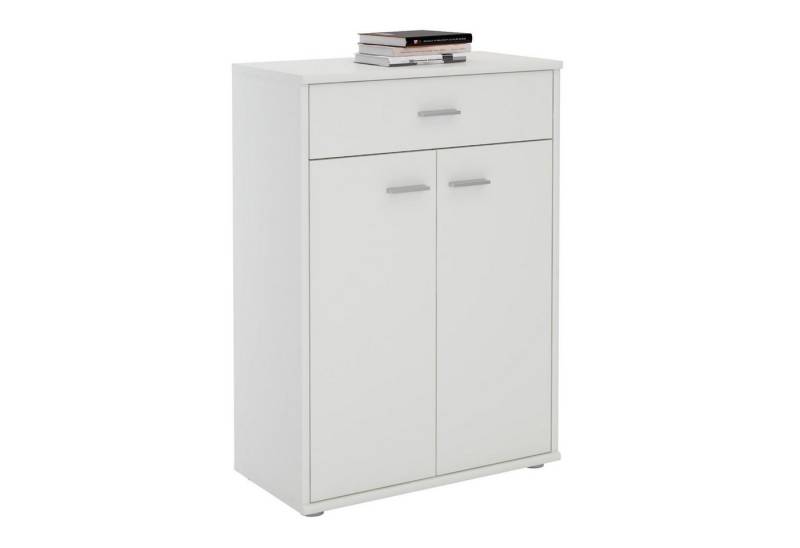 CARO-Möbel Highboard TOMMY, Kommode Sideboard Schrank in weiß 2 Türen Anrichte Highboard von CARO-Möbel