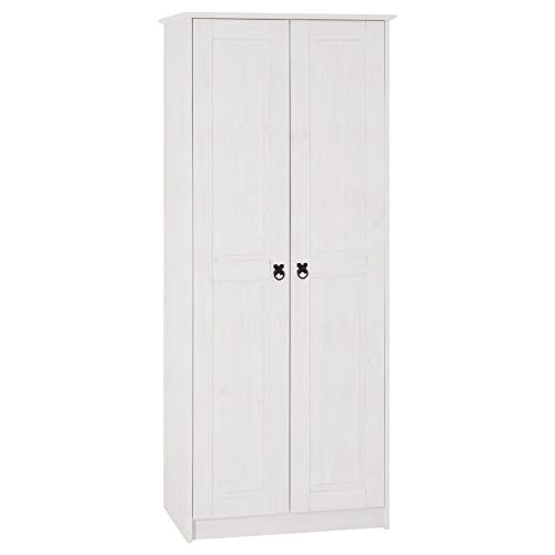 CARO-Möbel Kleiderschrank RESIDENCIA Schlafzimmerschrank Wäscheschrank in weiß,Kiefer massiv 2 Türen im Mexiko-Stil CARO-Möbel Kleiderschrank RESIDENCIA Schlafzimmerschrank Wäscheschrank in weiß,Kiefer massiv 2 Türen im Mexiko-Stil von CARO-Möbel