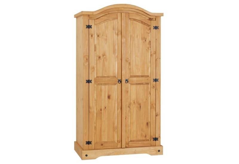 CARO-Möbel Kleiderschrank SALSA Garderobenschrank mit Kleiderstange aus Kiefer Massivholz im Mexiko St von CARO-Möbel