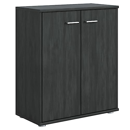 CARO-Möbel Kommode Sideboard Schrank Tommy Esche grau, Anrichte mit 2 Türen inklusive Einlegeboden CARO-Möbel Kommode Sideboard Schrank Tommy Esche grau, Anrichte mit 2 Türen inklusive Einlegeboden von CARO-Möbel